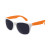 Custom White Trim Sunglasses - White with Orange