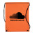 Custom Non Woven Drawstring Bag - Orange