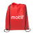 Custom Non Woven Drawstring Bag - Red