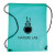 Custom Non Woven Drawstring Bag - Teal
