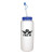Custom 32 oz Grip Bottle with Flexible Straw - White