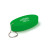 Custom Oval-Shaped Floating Keychain - Green