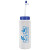 Custom 32 oz. Sports Bottle with Flexible Straw - White