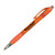 Custom Mardi Gras Grip Pen with Black Ink - Translucent Orange