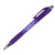 Custom Mardi Gras Grip Pen with Black Ink - Translucent Purple