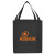 Custom Large Non Woven Grocery Tote - Black