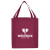 Custom Large Non Woven Grocery Tote - Burgundy