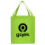Custom Large Non Woven Grocery Tote - Lime Green
