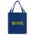 Custom Large Non Woven Grocery Tote - Navy Blue