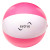 Custom 16" Two-tone Beach Ball - Pink with White