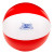 Custom 16" Two-tone Beach Ball - Red with White