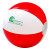 Custom 12" Two-Tone Beach Ball - Red with White