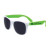 Custom White Trim Sunglasses - White with Green