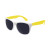 Custom White Trim Sunglasses - White with Yellow