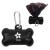 Custom Dog Bone Baggie Dispenser - Black