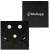 Custom Eco Inspired Smiley Face Sticky Note Pack - Black