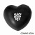 Custom Heart Stress Reliever - Black