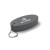 Custom Oval-Shaped Floating Keychain - Gray