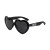 Custom Fun Heart Shaped Sunglasses - Black