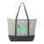 Custom Repose 10oz Recycled Cotton Zippered Tote - Gray