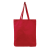 Colored Economical Tote Bag With Gusset- Red