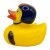 Custom Football Theme Rubber Duck - Side