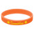 Custom Quick Turn Pad Printed Wristband - Orange