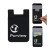 Imprinted Cell Phone Card Holder - Black