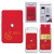 Custom Snap Cell Phone Card Holder with Packaging - Red