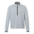 Custom Men's Mather Performance Knit Half Zip with Thumb Holes - Light Heather Gray