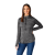 Custom Women's Mather Performance Knit Half Zip with Thumb Holes - Heather Dark Charcoal