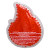 Custom Flame Emoji Gel Beads Hot/cold Pack - Back View
