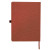 Custom Leeman Roma Journal With Horizontal Phone Pocket - Tan - Back View