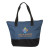 Custom Strand Simple Snow Canvas Tote Bag - Blue