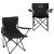 Custom Folding Captains Camping Chair - Black