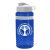 Custom 20 Oz. UpCycle RPET Bottle With Flip Lid And Grip Band - Transparent Blue with White Lid