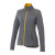 Custom Women's TAMARACK Full Zip Performance Jacket with Thumb Holes - Yellow with Heather Charcoal