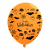 11" Metallic Latex Wrap Balloons with Logo Imprint - Happy Halloween