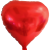 Custom 17" Heart Helium Saver XtraLife Foil Balloons - Red