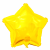 Custom 17" Star Helium Saver XtraLife Foil Balloons - Yellow