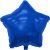 Custom 17" Star Helium Saver XtraLife Foil Balloons - Blue