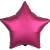 Custom 17" Star Helium Saver XtraLife Foil Balloons - Pomegranate Pink