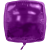 Custom 22" Square Helium Saver XtraLife Foil Balloon - Purple