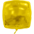 Custom 22" Square Helium Saver XtraLife Foil Balloon - Yellow