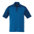 Custom Men's SAGANO Short Sleeve Polo - Olympic Blue Heather/Invictus