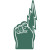 Spirit 18 in. Lightning Bolt Finger - Dark Green 342