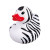 Custom Rubber Safari Zebra Duck Toy