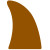 Spirit 13 in. Foam Shark Fin - Brown 499