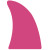 Spirit 13 in. Foam Shark Fin - Hot Pink 226