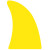 Spirit 13 in. Foam Shark Fin - Yellow U